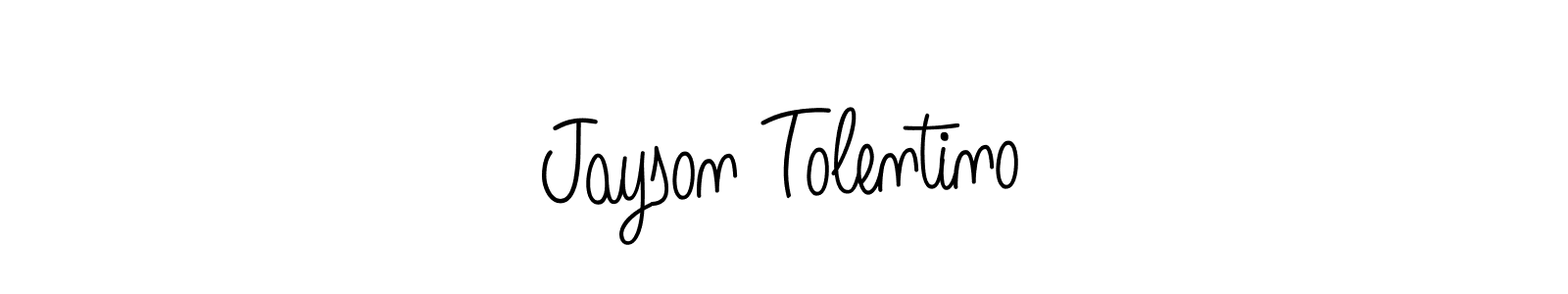 How to make Jayson Tolentino signature? Angelique-Rose-font-FFP is a professional autograph style. Create handwritten signature for Jayson Tolentino name. Jayson Tolentino signature style 5 images and pictures png