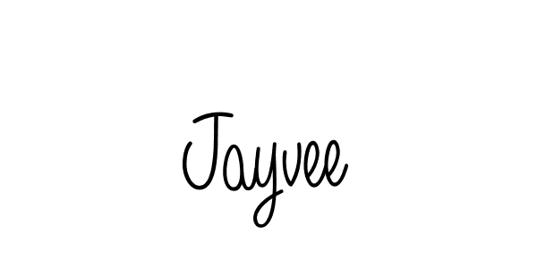 Make a beautiful signature design for name Jayvee. With this signature (Angelique-Rose-font-FFP) style, you can create a handwritten signature for free. Jayvee signature style 5 images and pictures png