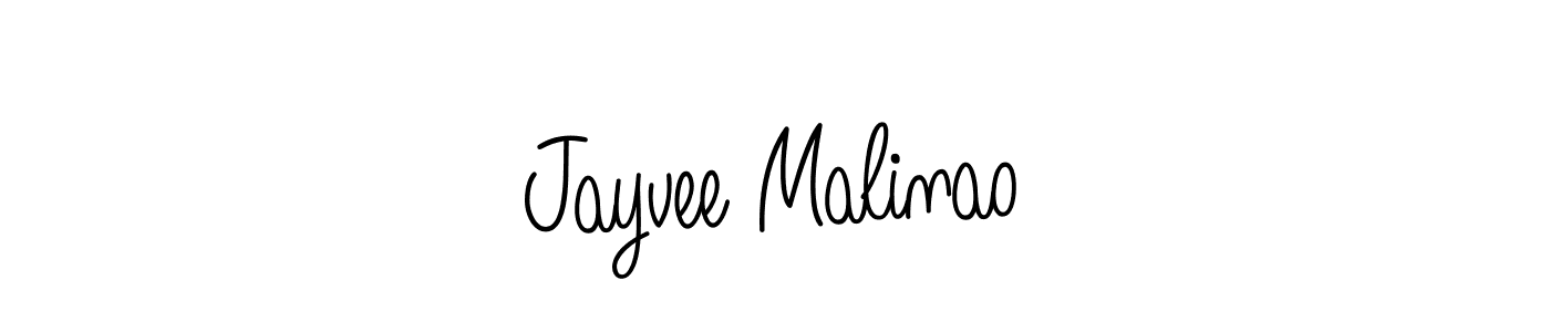 Use a signature maker to create a handwritten signature online. With this signature software, you can design (Angelique-Rose-font-FFP) your own signature for name Jayvee Malinao. Jayvee Malinao signature style 5 images and pictures png