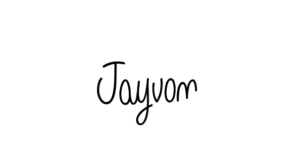 How to make Jayvon signature? Angelique-Rose-font-FFP is a professional autograph style. Create handwritten signature for Jayvon name. Jayvon signature style 5 images and pictures png