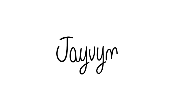Use a signature maker to create a handwritten signature online. With this signature software, you can design (Angelique-Rose-font-FFP) your own signature for name Jayvyn. Jayvyn signature style 5 images and pictures png