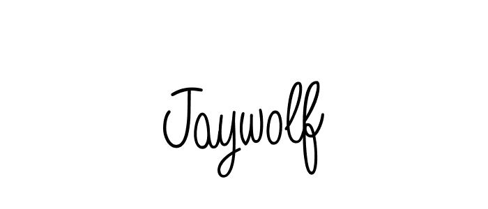 Make a beautiful signature design for name Jaywolf. With this signature (Angelique-Rose-font-FFP) style, you can create a handwritten signature for free. Jaywolf signature style 5 images and pictures png