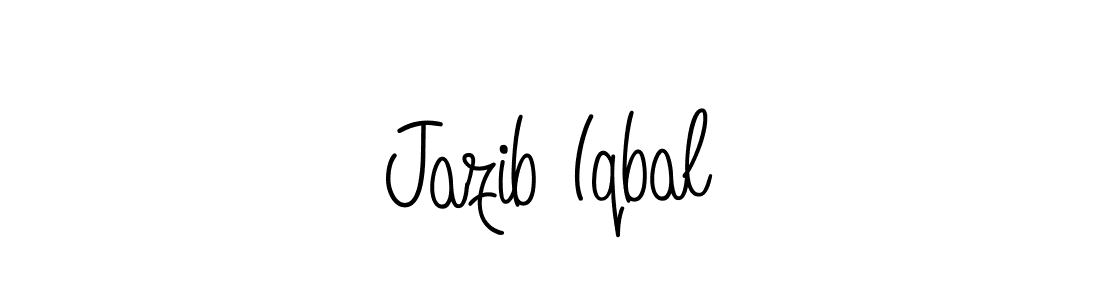 How to make Jazib Iqbal signature? Angelique-Rose-font-FFP is a professional autograph style. Create handwritten signature for Jazib Iqbal name. Jazib Iqbal signature style 5 images and pictures png
