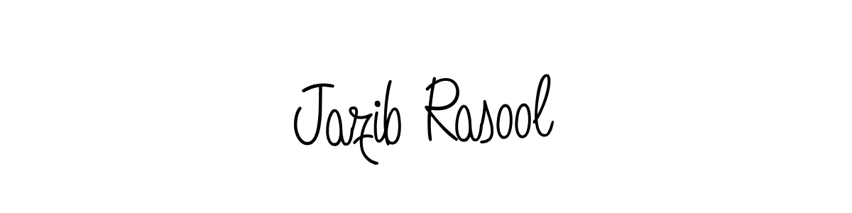 How to make Jazib Rasool signature? Angelique-Rose-font-FFP is a professional autograph style. Create handwritten signature for Jazib Rasool name. Jazib Rasool signature style 5 images and pictures png