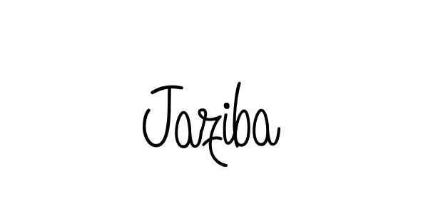 How to Draw Jaziba signature style? Angelique-Rose-font-FFP is a latest design signature styles for name Jaziba. Jaziba signature style 5 images and pictures png