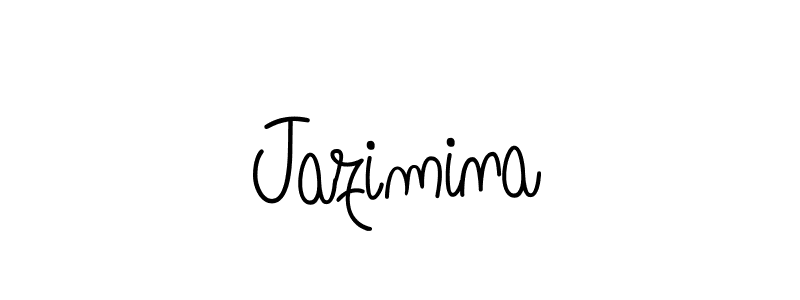 How to make Jazimina name signature. Use Angelique-Rose-font-FFP style for creating short signs online. This is the latest handwritten sign. Jazimina signature style 5 images and pictures png