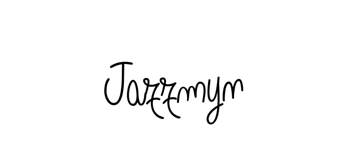 Use a signature maker to create a handwritten signature online. With this signature software, you can design (Angelique-Rose-font-FFP) your own signature for name Jazzmyn. Jazzmyn signature style 5 images and pictures png
