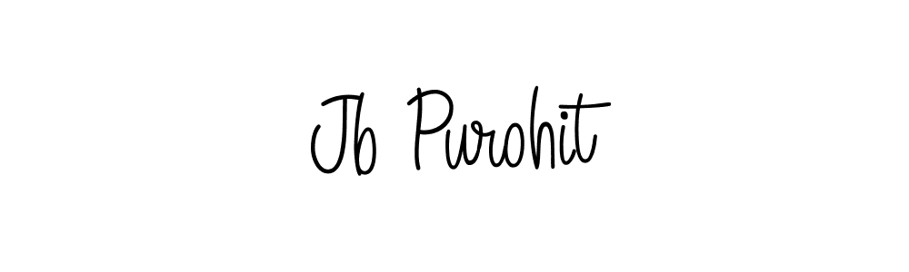 Use a signature maker to create a handwritten signature online. With this signature software, you can design (Angelique-Rose-font-FFP) your own signature for name Jb Purohit. Jb Purohit signature style 5 images and pictures png