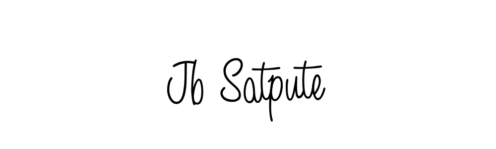 Create a beautiful signature design for name Jb Satpute. With this signature (Angelique-Rose-font-FFP) fonts, you can make a handwritten signature for free. Jb Satpute signature style 5 images and pictures png