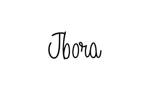 Use a signature maker to create a handwritten signature online. With this signature software, you can design (Angelique-Rose-font-FFP) your own signature for name Jbora. Jbora signature style 5 images and pictures png