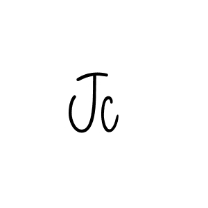 Design your own signature with our free online signature maker. With this signature software, you can create a handwritten (Angelique-Rose-font-FFP) signature for name Jc . Jc  signature style 5 images and pictures png