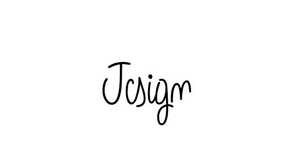 How to make Jcsign signature? Angelique-Rose-font-FFP is a professional autograph style. Create handwritten signature for Jcsign name. Jcsign signature style 5 images and pictures png