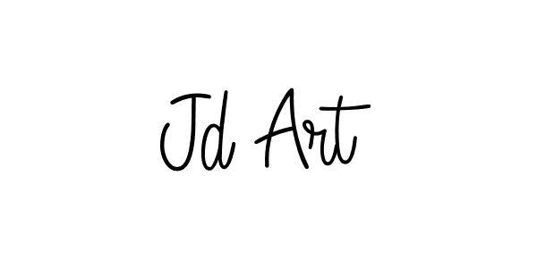 Design your own signature with our free online signature maker. With this signature software, you can create a handwritten (Angelique-Rose-font-FFP) signature for name Jd Art. Jd Art signature style 5 images and pictures png