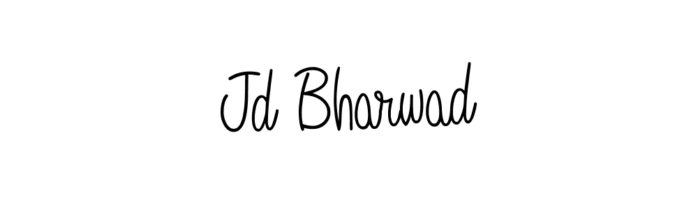 Create a beautiful signature design for name Jd Bharwad. With this signature (Angelique-Rose-font-FFP) fonts, you can make a handwritten signature for free. Jd Bharwad signature style 5 images and pictures png