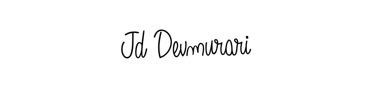 The best way (Angelique-Rose-font-FFP) to make a short signature is to pick only two or three words in your name. The name Jd Devmurari include a total of six letters. For converting this name. Jd Devmurari signature style 5 images and pictures png