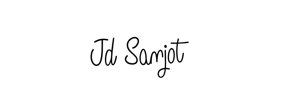 Use a signature maker to create a handwritten signature online. With this signature software, you can design (Angelique-Rose-font-FFP) your own signature for name Jd Sanjot. Jd Sanjot signature style 5 images and pictures png