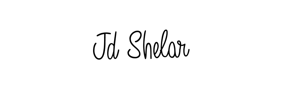 Create a beautiful signature design for name Jd Shelar. With this signature (Angelique-Rose-font-FFP) fonts, you can make a handwritten signature for free. Jd Shelar signature style 5 images and pictures png