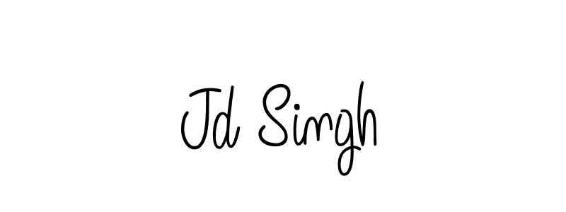 Jd Singh stylish signature style. Best Handwritten Sign (Angelique-Rose-font-FFP) for my name. Handwritten Signature Collection Ideas for my name Jd Singh. Jd Singh signature style 5 images and pictures png