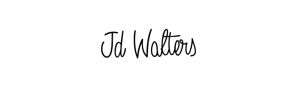 You should practise on your own different ways (Angelique-Rose-font-FFP) to write your name (Jd Walters) in signature. don't let someone else do it for you. Jd Walters signature style 5 images and pictures png