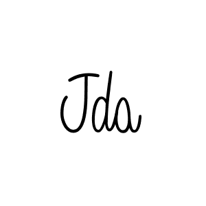 You should practise on your own different ways (Angelique-Rose-font-FFP) to write your name (Jda) in signature. don't let someone else do it for you. Jda signature style 5 images and pictures png