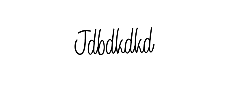 The best way (Angelique-Rose-font-FFP) to make a short signature is to pick only two or three words in your name. The name Jdbdkdkd include a total of six letters. For converting this name. Jdbdkdkd signature style 5 images and pictures png