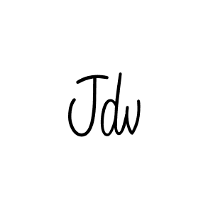 You should practise on your own different ways (Angelique-Rose-font-FFP) to write your name (Jdv) in signature. don't let someone else do it for you. Jdv signature style 5 images and pictures png