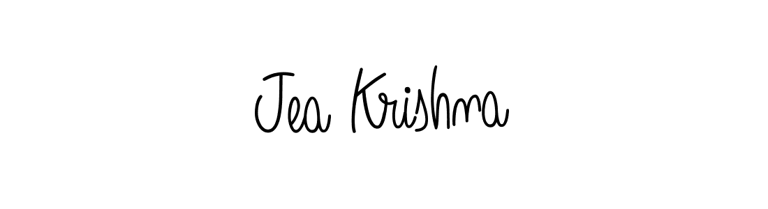 The best way (Angelique-Rose-font-FFP) to make a short signature is to pick only two or three words in your name. The name Jea Krishna include a total of six letters. For converting this name. Jea Krishna signature style 5 images and pictures png