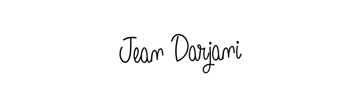 Make a beautiful signature design for name Jean Darjani. With this signature (Angelique-Rose-font-FFP) style, you can create a handwritten signature for free. Jean Darjani signature style 5 images and pictures png