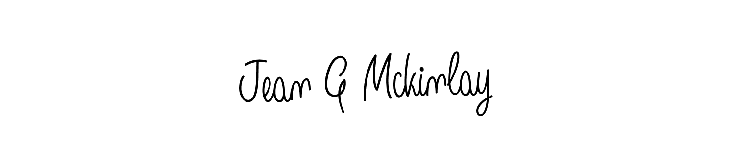 Create a beautiful signature design for name Jean G Mckinlay. With this signature (Angelique-Rose-font-FFP) fonts, you can make a handwritten signature for free. Jean G Mckinlay signature style 5 images and pictures png