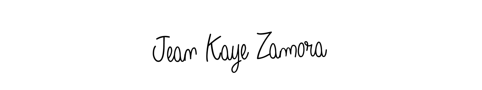 Create a beautiful signature design for name Jean Kaye Zamora. With this signature (Angelique-Rose-font-FFP) fonts, you can make a handwritten signature for free. Jean Kaye Zamora signature style 5 images and pictures png