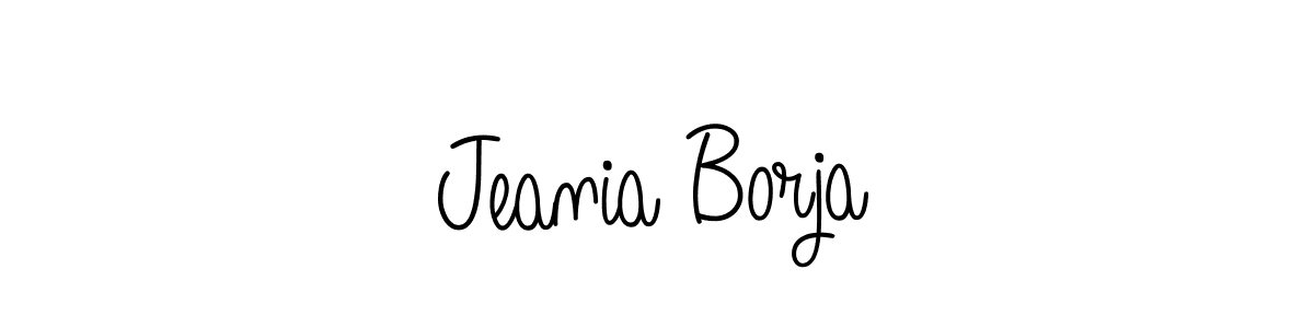 Angelique-Rose-font-FFP is a professional signature style that is perfect for those who want to add a touch of class to their signature. It is also a great choice for those who want to make their signature more unique. Get Jeania Borja name to fancy signature for free. Jeania Borja signature style 5 images and pictures png