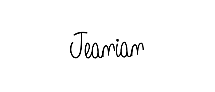 The best way (Angelique-Rose-font-FFP) to make a short signature is to pick only two or three words in your name. The name Jeanian include a total of six letters. For converting this name. Jeanian signature style 5 images and pictures png