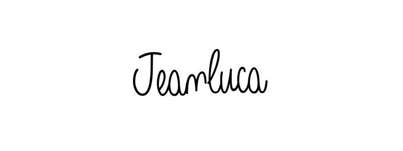 You should practise on your own different ways (Angelique-Rose-font-FFP) to write your name (Jeanluca) in signature. don't let someone else do it for you. Jeanluca signature style 5 images and pictures png