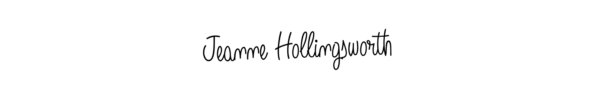Design your own signature with our free online signature maker. With this signature software, you can create a handwritten (Angelique-Rose-font-FFP) signature for name Jeanne Hollingsworth. Jeanne Hollingsworth signature style 5 images and pictures png
