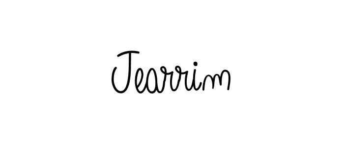 It looks lik you need a new signature style for name Jearrim. Design unique handwritten (Angelique-Rose-font-FFP) signature with our free signature maker in just a few clicks. Jearrim signature style 5 images and pictures png