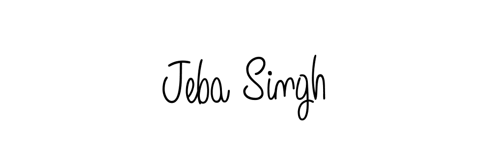 How to make Jeba Singh signature? Angelique-Rose-font-FFP is a professional autograph style. Create handwritten signature for Jeba Singh name. Jeba Singh signature style 5 images and pictures png