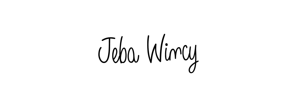 Once you've used our free online signature maker to create your best signature Angelique-Rose-font-FFP style, it's time to enjoy all of the benefits that Jeba Wincy name signing documents. Jeba Wincy signature style 5 images and pictures png