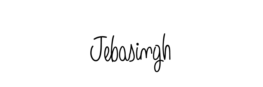 How to make Jebasingh name signature. Use Angelique-Rose-font-FFP style for creating short signs online. This is the latest handwritten sign. Jebasingh signature style 5 images and pictures png