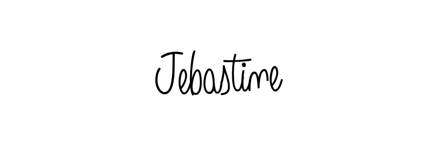 Make a beautiful signature design for name Jebastine. With this signature (Angelique-Rose-font-FFP) style, you can create a handwritten signature for free. Jebastine signature style 5 images and pictures png