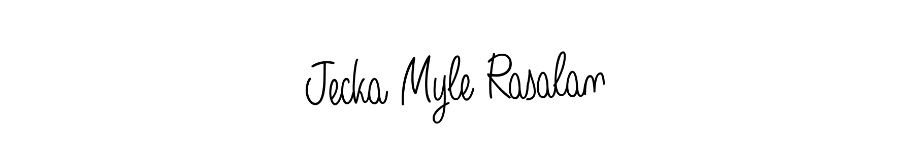Make a short Jecka Myle Rasalan signature style. Manage your documents anywhere anytime using Angelique-Rose-font-FFP. Create and add eSignatures, submit forms, share and send files easily. Jecka Myle Rasalan signature style 5 images and pictures png
