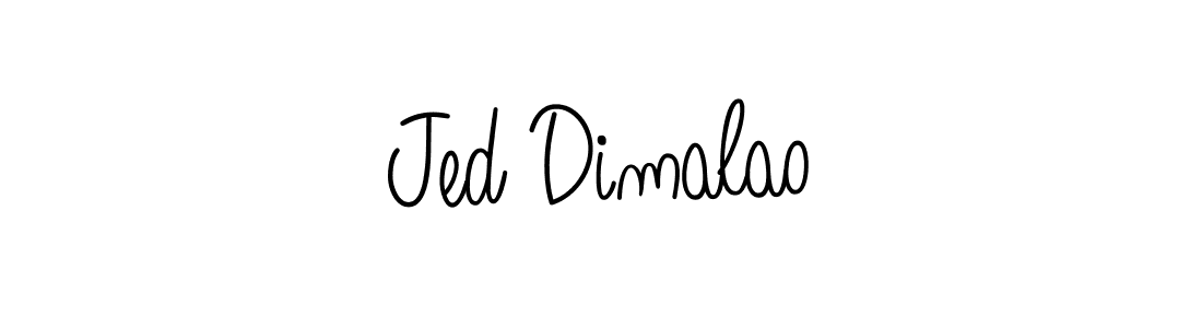 How to Draw Jed Dimalao signature style? Angelique-Rose-font-FFP is a latest design signature styles for name Jed Dimalao. Jed Dimalao signature style 5 images and pictures png