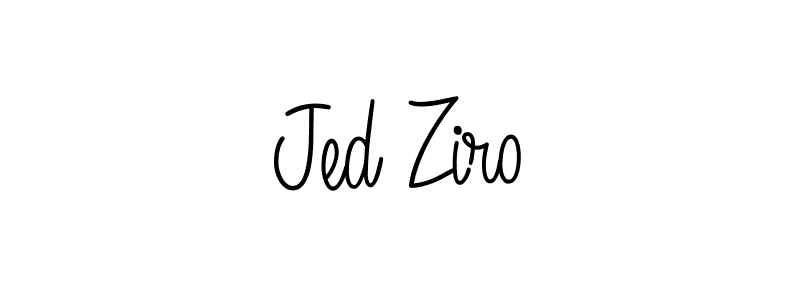 Make a beautiful signature design for name Jed Ziro. With this signature (Angelique-Rose-font-FFP) style, you can create a handwritten signature for free. Jed Ziro signature style 5 images and pictures png