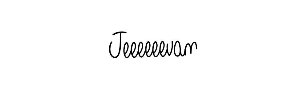 Make a beautiful signature design for name Jeeeeeevan. With this signature (Angelique-Rose-font-FFP) style, you can create a handwritten signature for free. Jeeeeeevan signature style 5 images and pictures png
