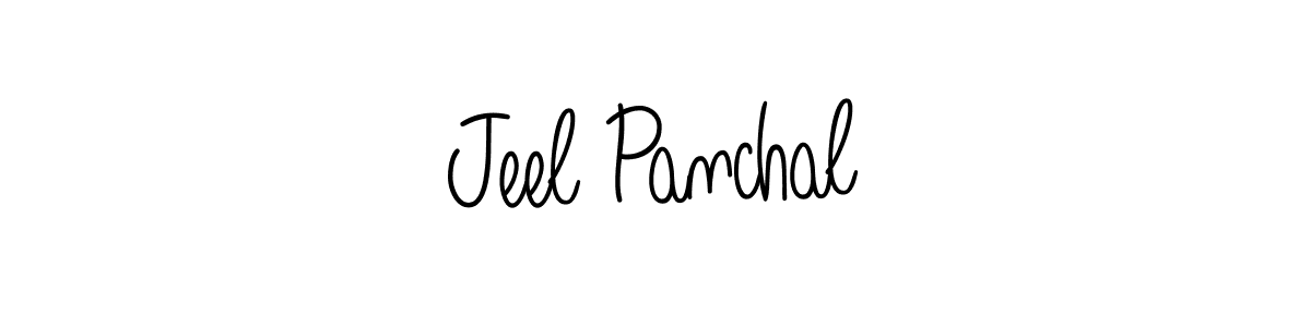 How to make Jeel Panchal signature? Angelique-Rose-font-FFP is a professional autograph style. Create handwritten signature for Jeel Panchal name. Jeel Panchal signature style 5 images and pictures png