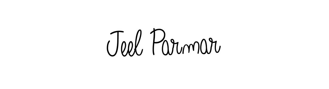 Use a signature maker to create a handwritten signature online. With this signature software, you can design (Angelique-Rose-font-FFP) your own signature for name Jeel Parmar. Jeel Parmar signature style 5 images and pictures png