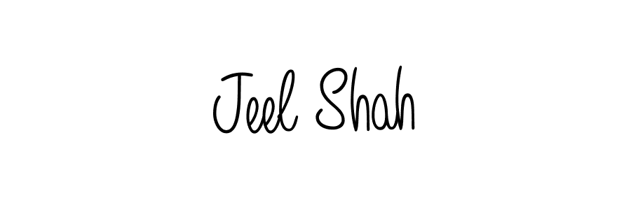 How to make Jeel Shah name signature. Use Angelique-Rose-font-FFP style for creating short signs online. This is the latest handwritten sign. Jeel Shah signature style 5 images and pictures png