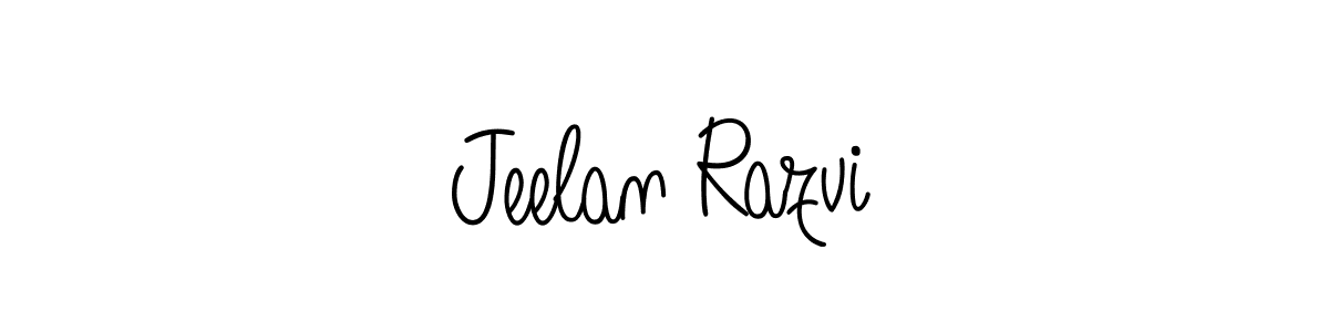 Make a beautiful signature design for name Jeelan Razvi. With this signature (Angelique-Rose-font-FFP) style, you can create a handwritten signature for free. Jeelan Razvi signature style 5 images and pictures png