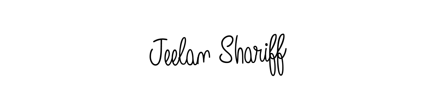 Use a signature maker to create a handwritten signature online. With this signature software, you can design (Angelique-Rose-font-FFP) your own signature for name Jeelan Shariff. Jeelan Shariff signature style 5 images and pictures png