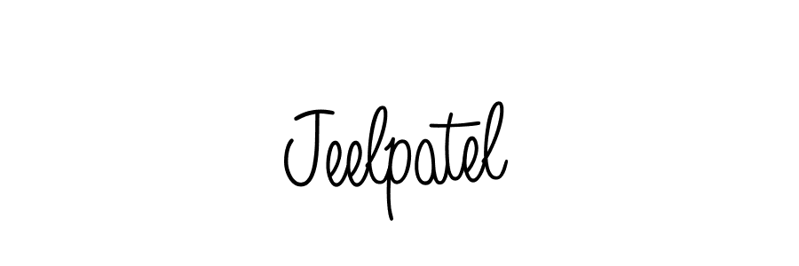 How to make Jeelpatel name signature. Use Angelique-Rose-font-FFP style for creating short signs online. This is the latest handwritten sign. Jeelpatel signature style 5 images and pictures png