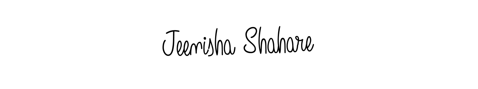 How to make Jeenisha Shahare signature? Angelique-Rose-font-FFP is a professional autograph style. Create handwritten signature for Jeenisha Shahare name. Jeenisha Shahare signature style 5 images and pictures png